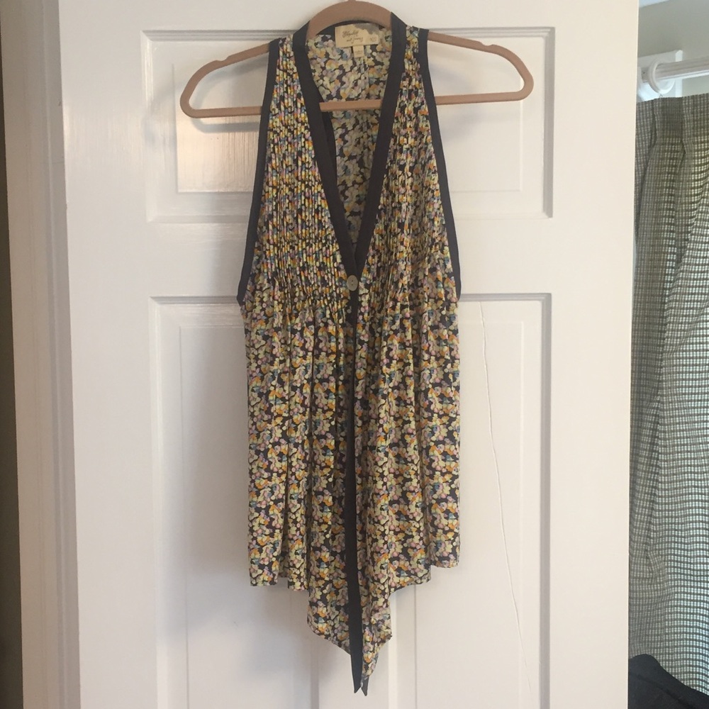 Elizabeth and James silk top/vest